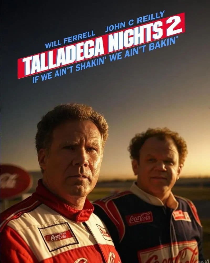 Cover Image for Talladega Nights 2: If We Ain’t Shakin’, We Ain’t Bakin’ – The Return of Ricky Bobby and Cal Naughton Jr.!